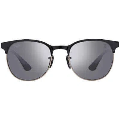 Pre-owned Ray Ban Scuderia Ferrari Grey Gradient Mirror Silver Phantos Unisex Sunglasses In Multi