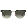 RAY BAN RAY BAN SCUDERIA FERRARI GREY GRADIENT SQUARE UNISEX SUNGLASSES RB3698M F06071 53