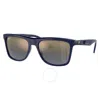 Ray Ban Rb4413m Scuderia Ferrari Collection Sunglasses Blue Frame Blue Lenses Polarized 57-19 In Blue / Gold
