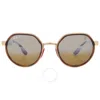 Ray Ban Rb3703m Scuderia Ferrari Collection Sunglasses Havana Frame Brown Lenses Polarized 51-21