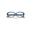 Ray Ban Shea Optics Bio-based Eyeglasses Light Blue Frame Clear Lenses Polarized 51-18 In Light Blue