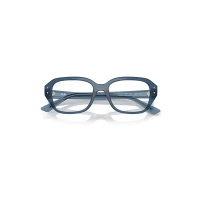 Ray Ban Shea Optics Bio-based Eyeglasses Light Blue Frame Clear Lenses Polarized 51-18