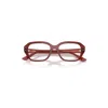 Ray Ban Shea Optics Bio-based Eyeglasses Rusty Brown Frame Clear Lenses Polarized 51-18 In Rusty Brown