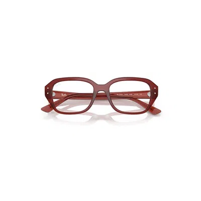 Ray Ban Shea Optics Bio-based Eyeglasses Rusty Brown Frame Clear Lenses Polarized 51-18 In White