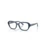 Ray Ban Shea Optics Bio-based  Hellblau Fassung Klar Glas Polarisiert 53-18 In Hellblau
