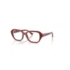Ray Ban Shea Optics Bio-based  Rusty Brown Fassung Klar Glas Polarisiert 51-18 In Rusty Brown
