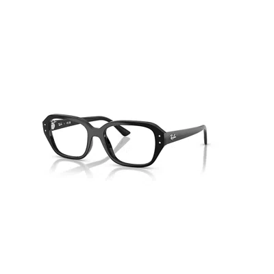 Ray Ban Shea Optics Bio-based  Schwarz Fassung Klar Glas Polarisiert 51-18