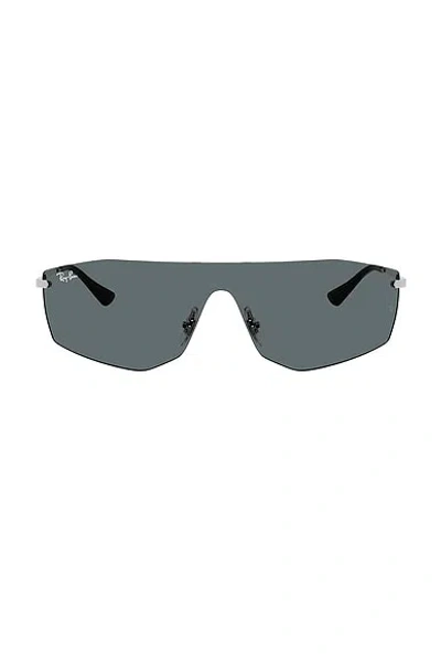 Ray Ban Shield Sunglasses In Blue