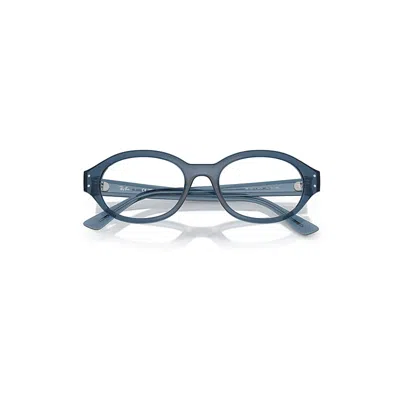 Ray Ban Shilo Optics Bio-based Eyeglasses Light Blue Frame Clear Lenses Polarized 52-20