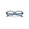 Ray Ban Shilo Optics Bio-based Eyeglasses Light Blue Frame Clear Lenses Polarized 54-20 In Light Blue