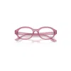 Ray Ban Shilo Optics Bio-based Eyeglasses Pink Frame Clear Lenses Polarized 52-20 In Pink