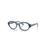 Ray Ban Shilo Optics Bio-based  Hellblau Fassung Klar Glas Polarisiert 52-20 In Hellblau