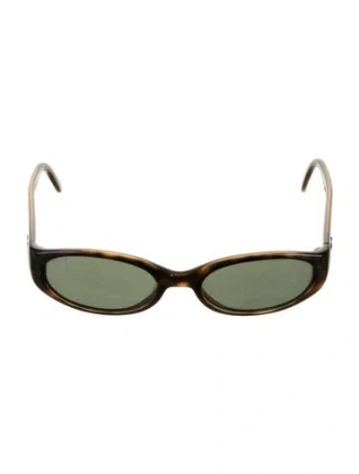 Pre-owned Ray Ban Sidestreet Narrow Sunglasses In Brown
