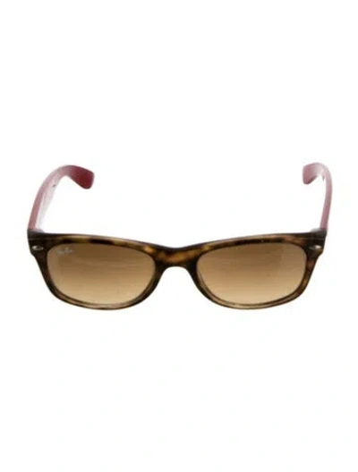 Pre-owned Ray Ban Signature Logo Wayfarer Sunglasses