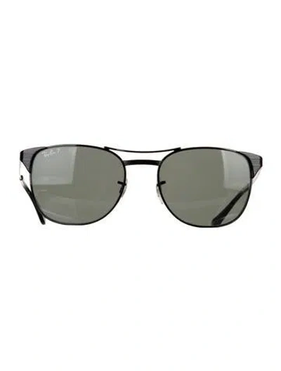 Pre-owned Ray Ban Signet Aviator Sunglasses In Black