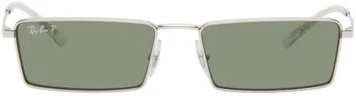Ray Ban Silver Emy Bio-based Sunglasses In Metallic