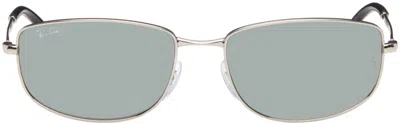 Ray Ban Silver Rb3732 Sunglasses In Metallic