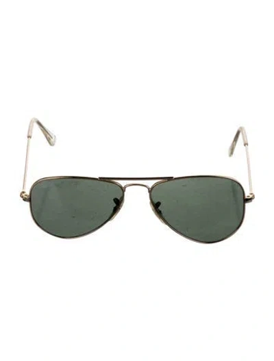 Pre-owned Ray Ban Small Aviator Aviator Sunglasses In Gold
