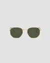 Ray Ban Ray-ban Sunglasses Hexagonal Legend In Green