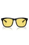 Ray Ban Ray-ban Square Sunglasses, 57mm In Black