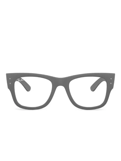 Ray Ban Square Acetate Glasses In Gray