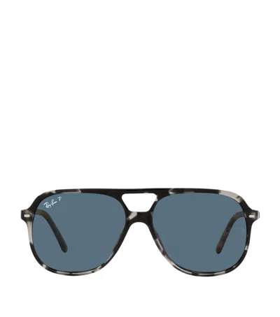 Ray Ban Square Bill Sunglasses In Brown