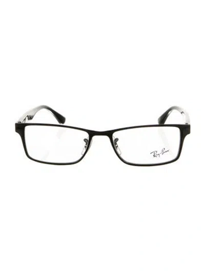 Pre-owned Ray Ban Square Eyeglasses In Black