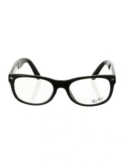 Pre-owned Ray Ban Square Eyeglasses In Black