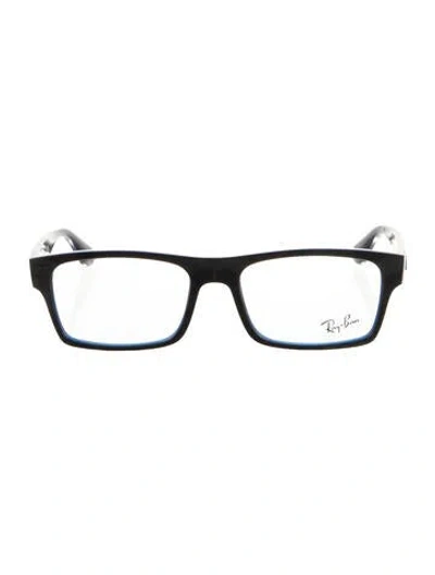 Pre-owned Ray Ban Square Eyeglasses In Blue