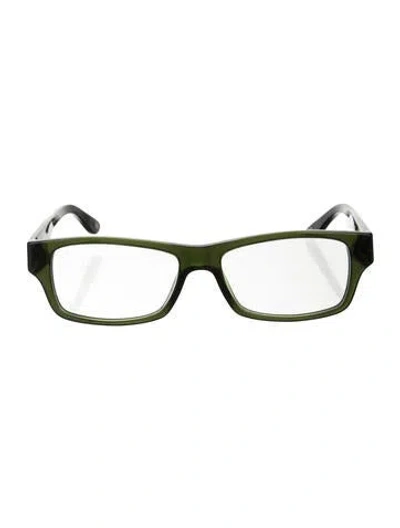 Pre-owned Ray Ban Square Eyeglasses In Green