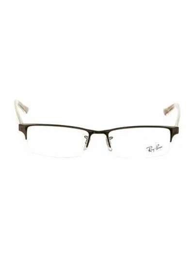 Pre-owned Ray Ban Square Eyeglasses Oversize Eyeglasses In Neutral