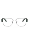 Ray Ban 54mm Rectangular Optical Glasses In Gray