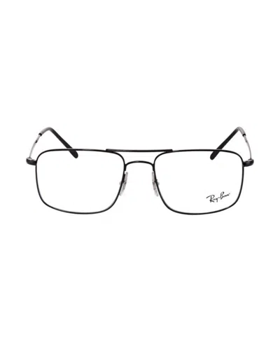 Ray Ban Ray-ban Square Frame Glasses In Black