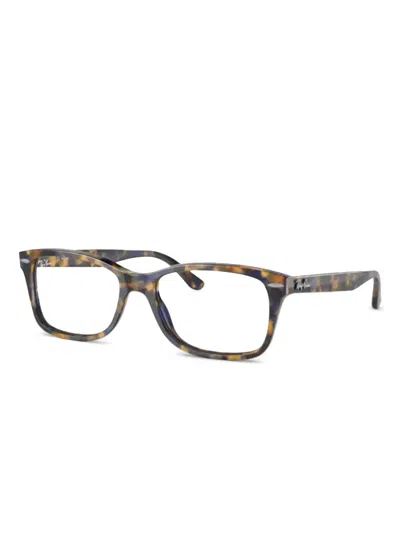 Ray Ban Square-frame Glasses In Blue