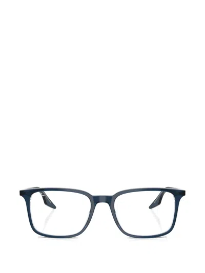 Ray Ban Square Frame Glasses In Blue