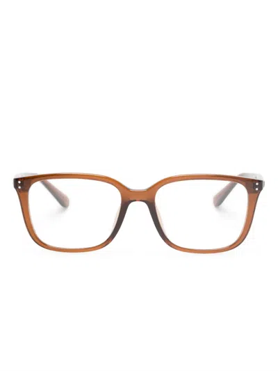 Ray Ban Square-frame Glasses In Brown