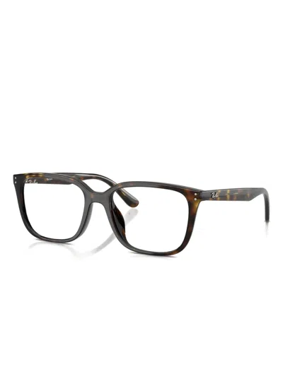 Ray Ban Square-frame Glasses In Brown