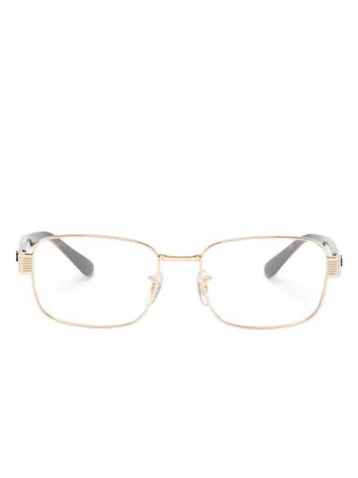 Ray Ban Square-frame Glasses In Gold