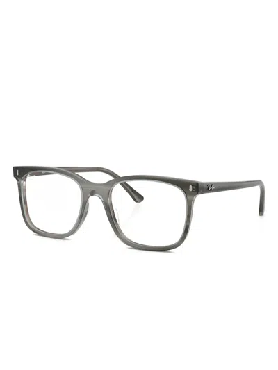 Ray Ban Square-frame Glasses In Gray
