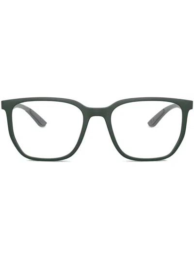 Ray Ban Square-frame Glasses In Green