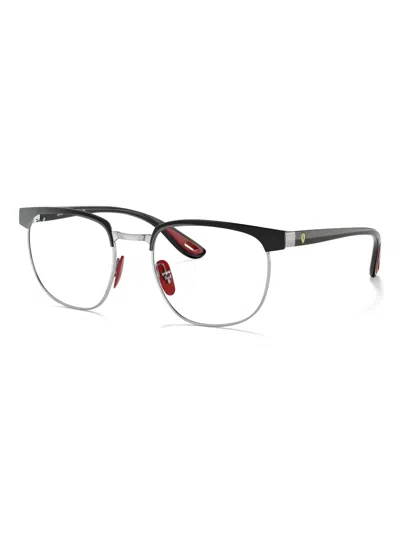 Ray Ban Rb3698vm Scuderia Ferrari Collection Eyeglasses Black Frame Clear Lenses Polarized 53-20