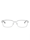 Ray Ban Square-frame Glasses In Silver