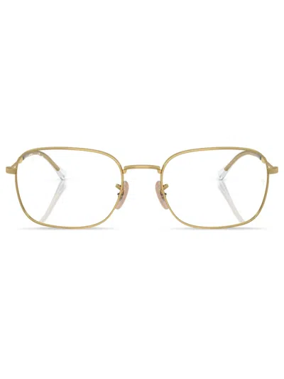 Ray Ban Square-frame Optical Glasses In Gold