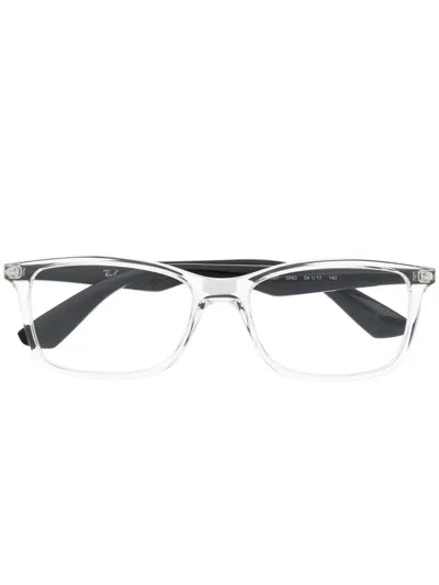 Ray Ban Square-frame Optical Glasses In Nude