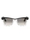 Ray Ban Square-frame Polished Sunglasses In Black