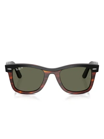 Ray Ban Square-frame Sunglasses In Brown