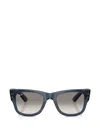 Ray Ban Square Frame Sunglasses In Blue