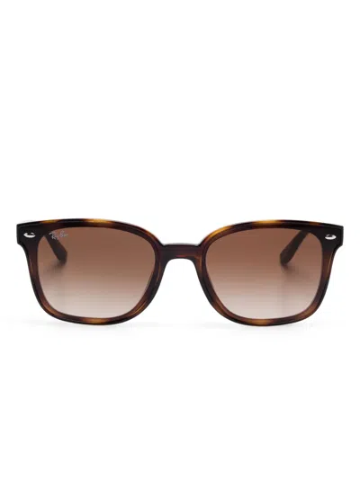 Ray Ban Square-frame Sunglasses In Brown