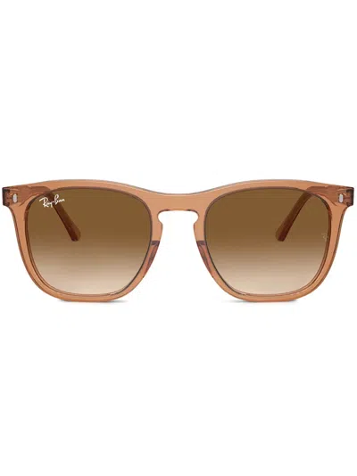 Ray Ban Square-frame Sunglasses In Brown