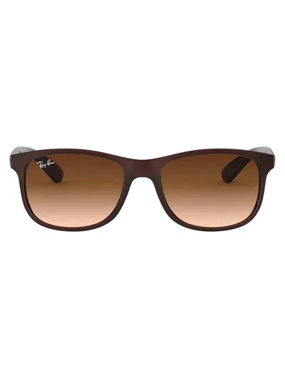 Ray Ban Square-frame Sunglasses In Brown
